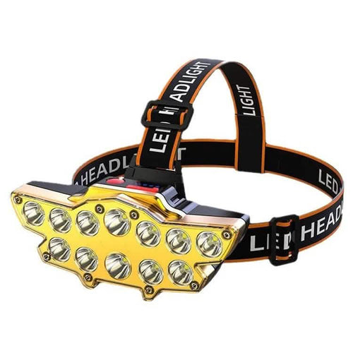 12 x P90 LED Headlamp USB Rechargeable Long Shoot 4 Modes by DailySale