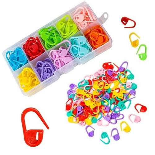 120-Pack: Mix Color Plastic Knitting Tools Locking Stitch Markers Crochet by DailySale