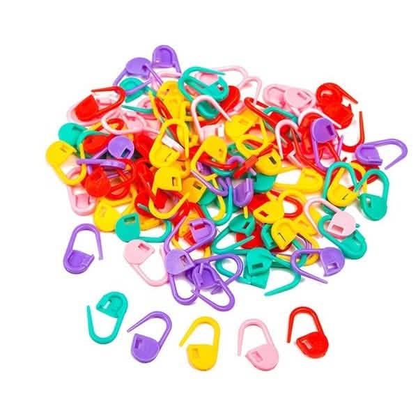 120-Pack: Mix Color Plastic Knitting Tools Locking Stitch Markers Crochet by DailySale