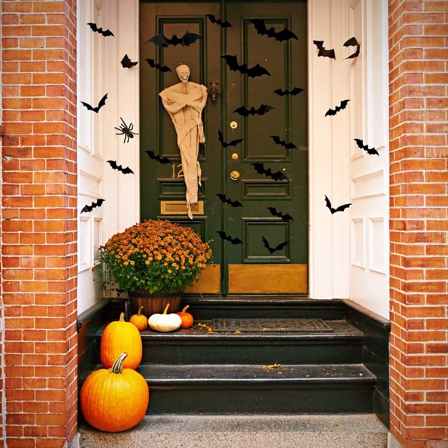 120-Piece: 3D Bat Halloween Decoration Stickers by DailySale