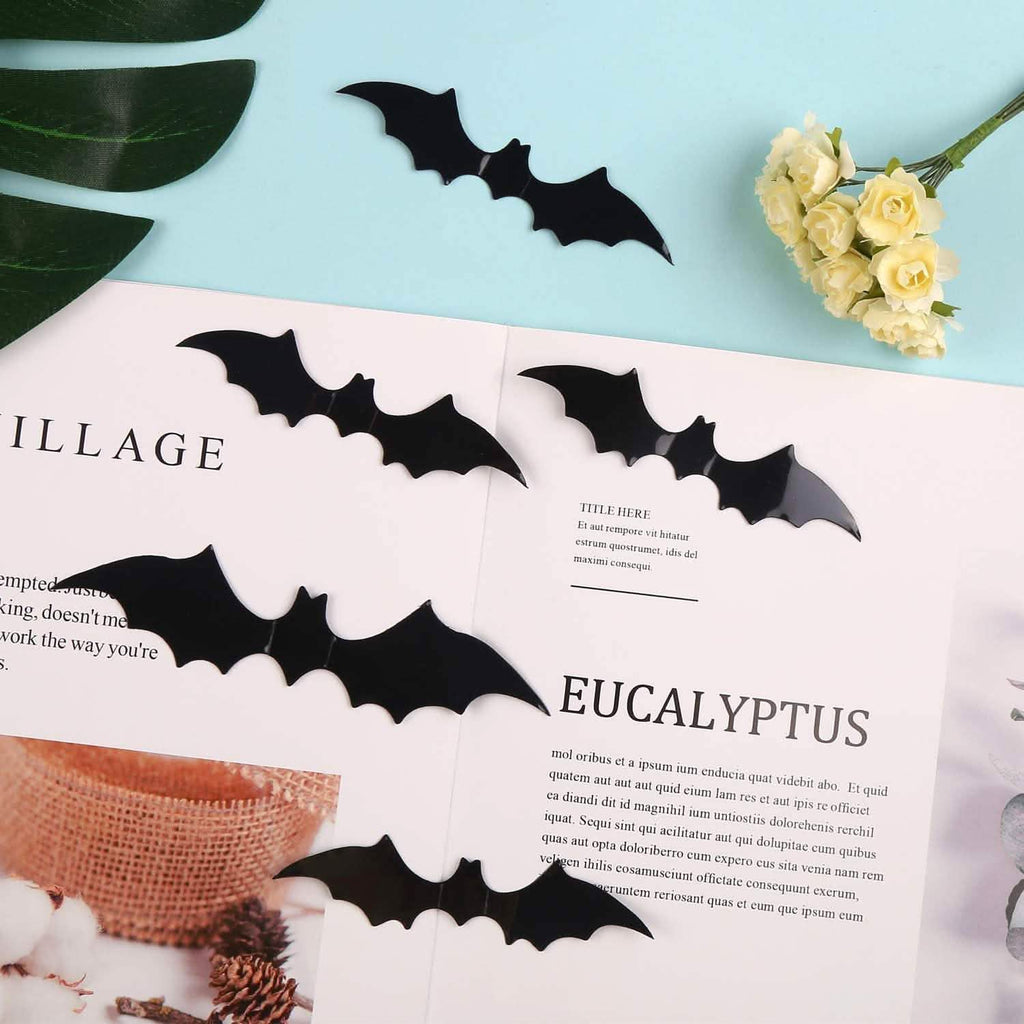 120-Piece: 3D Bat Halloween Decoration Stickers by DailySale