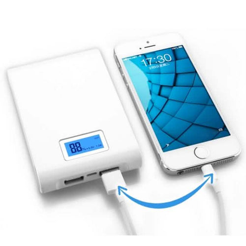 12,000mAh Safe External Battery PowerBank and Flashlight by DailySale