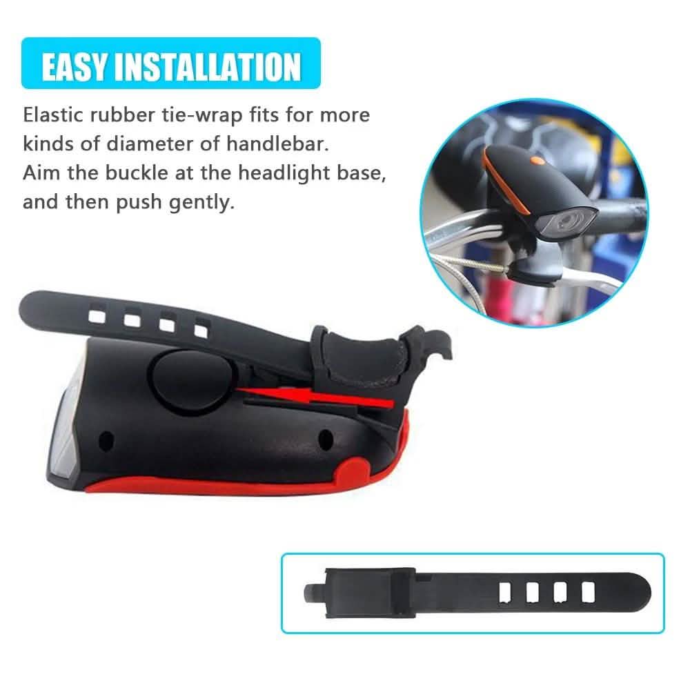 1200mAh Rechargeable Bike Headlight with Horn by DailySale