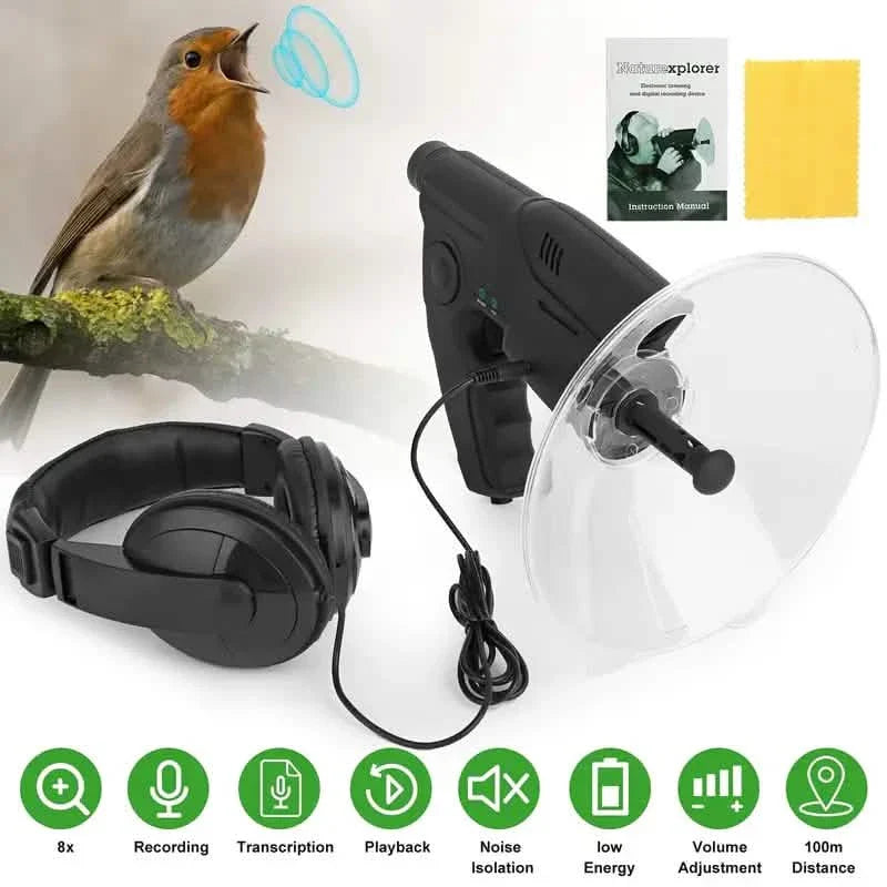 Bird Listening Device with 8x Zoom & Headphones by DailySale