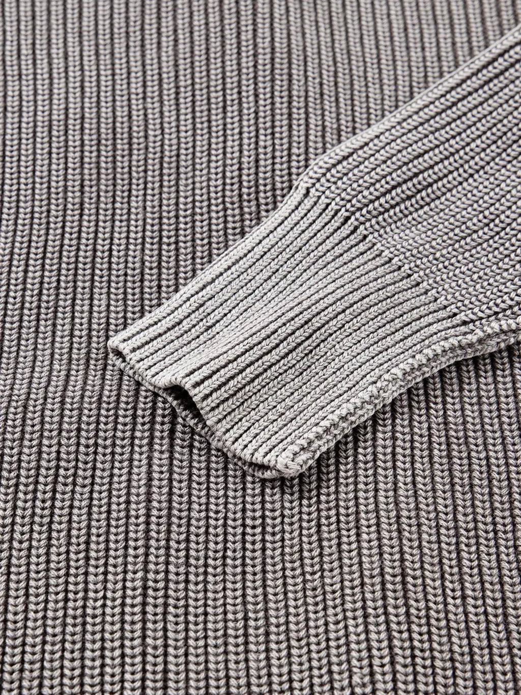 Mineral Wash Exposed Seam Patchwork Open Knit Cardigan