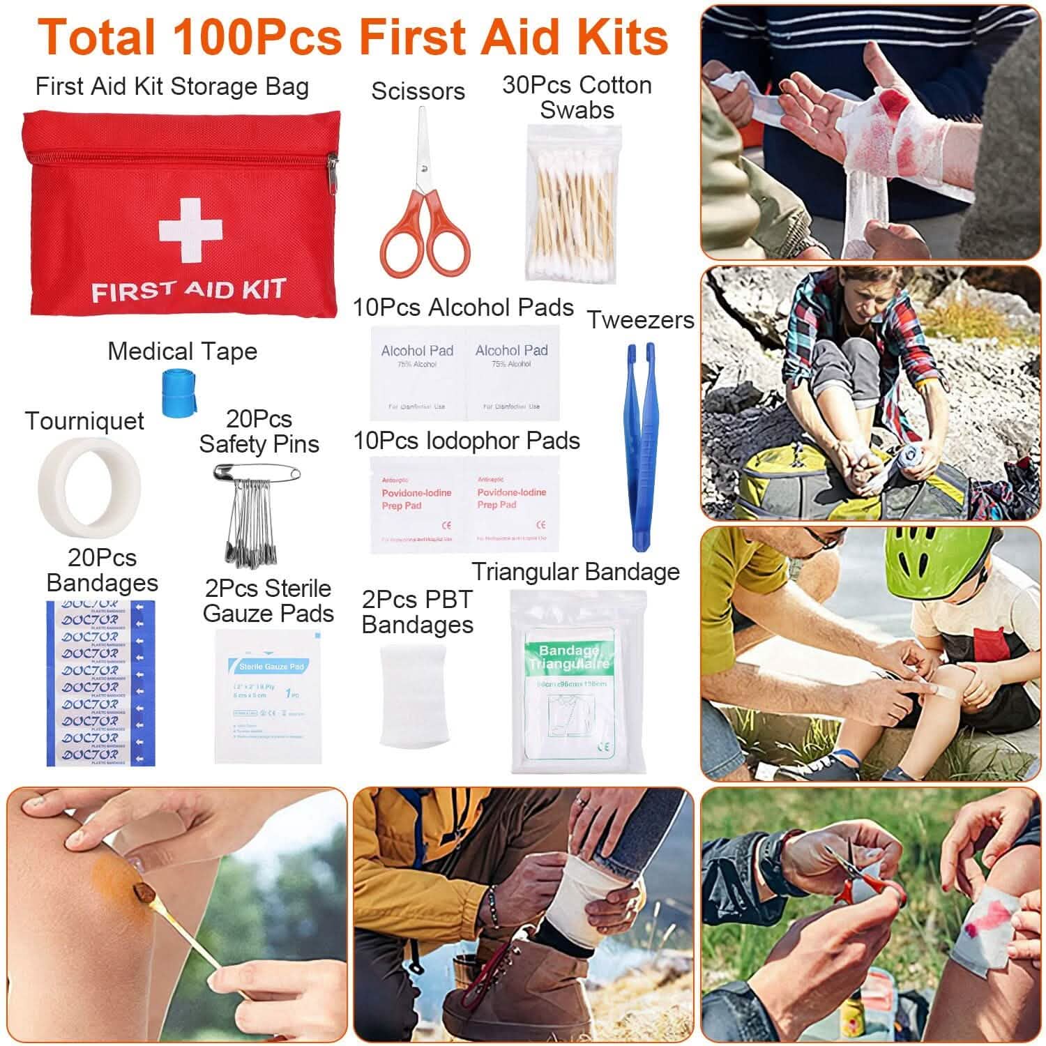125-Pieces: Emergency Survival Gear Tactical for Outdoor Adventure by DailySale