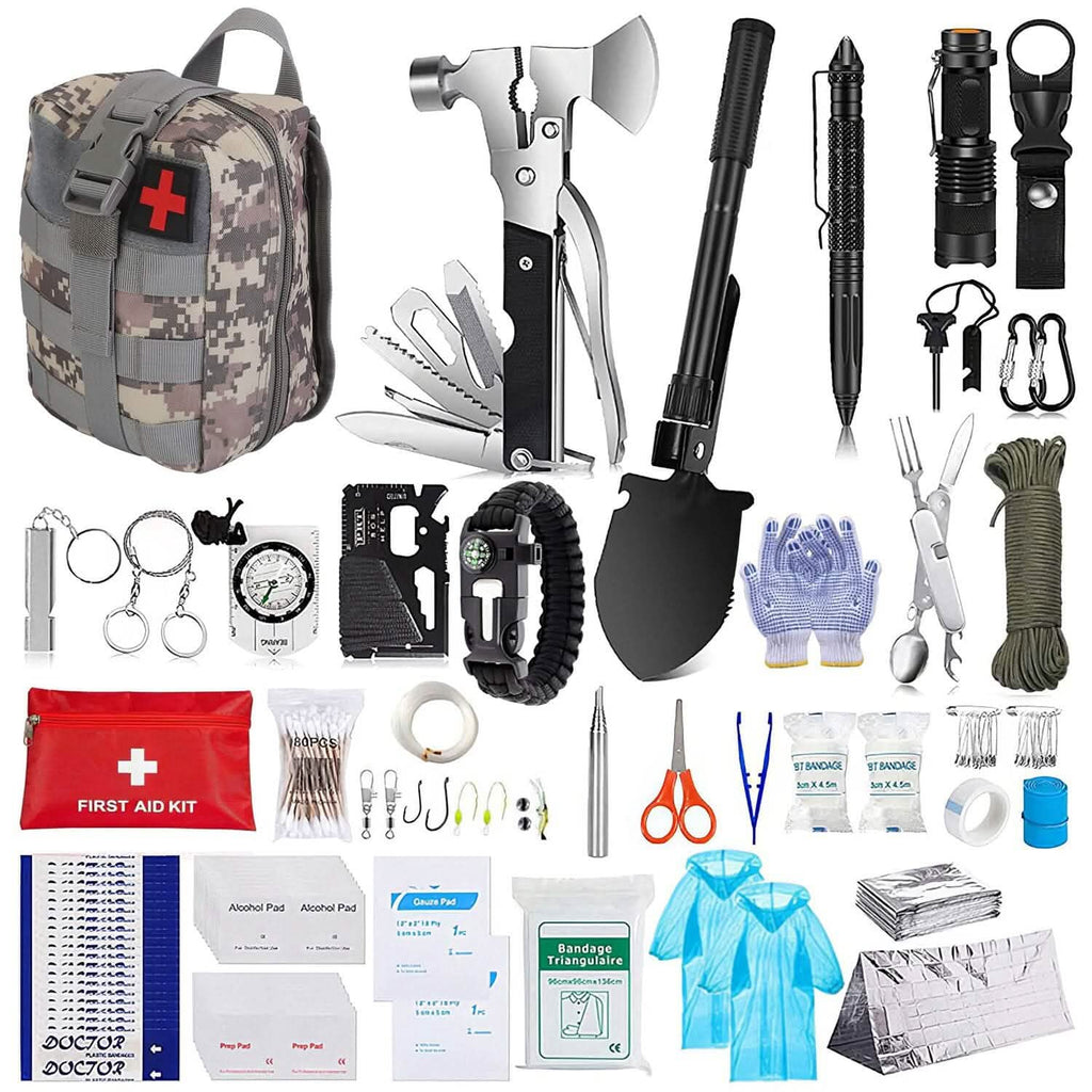 125-Pieces: Emergency Survival Gear Tactical for Outdoor Adventure by DailySale