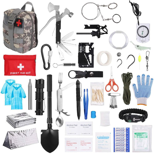 125-Pieces: Emergency Survival Gear Tactical for Outdoor Adventure by DailySale
