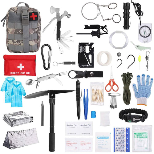 125-Pieces: Emergency Survival Gear Tactical for Outdoor Adventure by DailySale