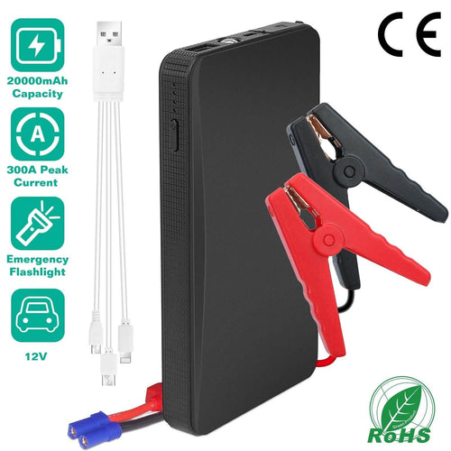 12V Car Jumper Starter 300A Peak 20000 mAh Battery Charger by DailySale