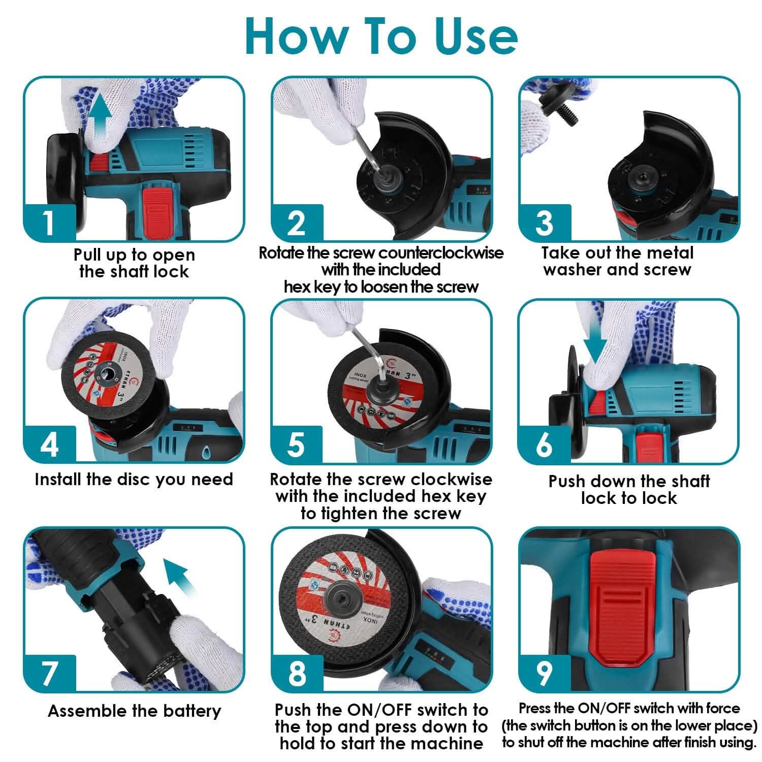 12V Cordless Mini Angle Grinding Machine by DailySale