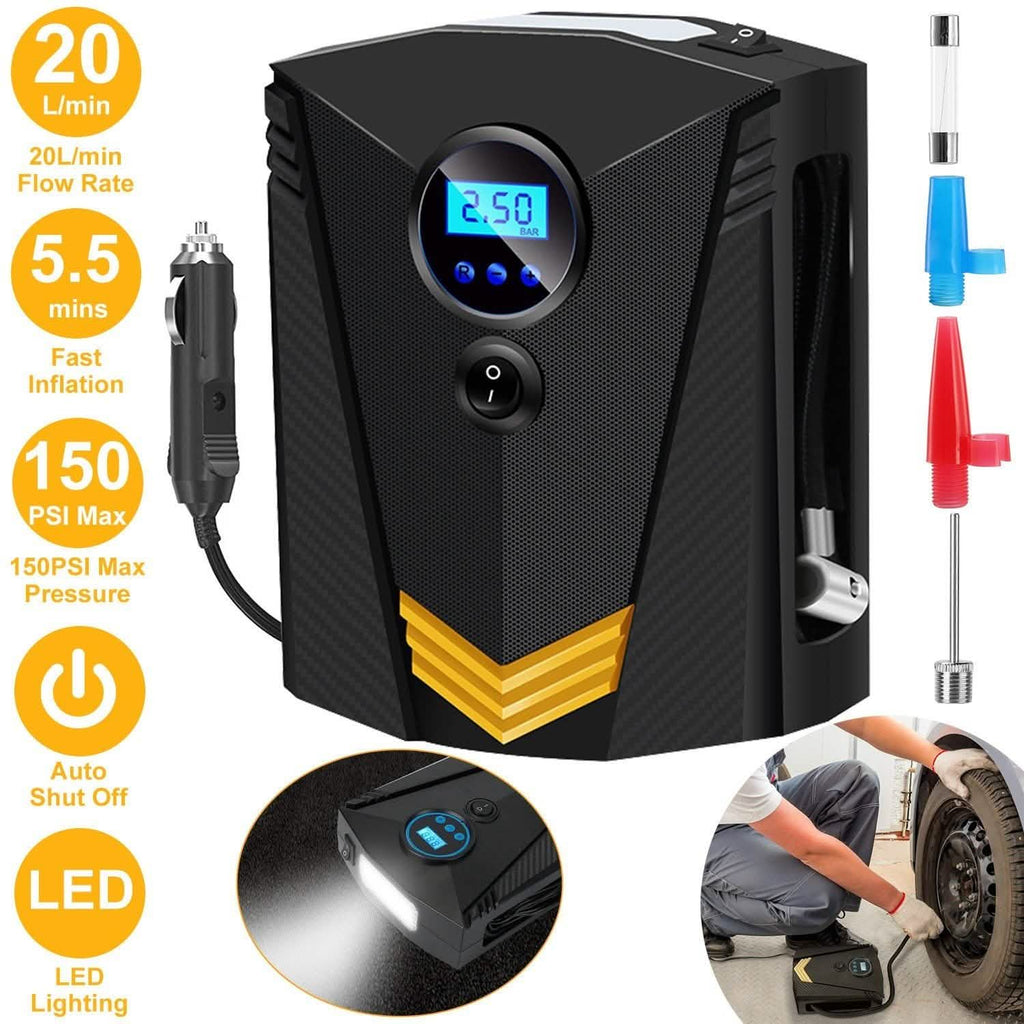 12V DC 100W 150PSI Digital Tire Inflator by DailySale