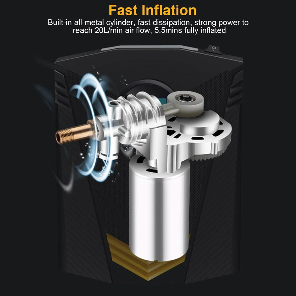 12V DC 100W 150PSI Digital Tire Inflator by DailySale