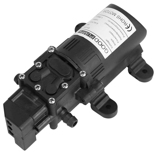 12V Water Pump with 2 Hose Clamps 123PSI Self Priming Sprayer Pump by DailySale