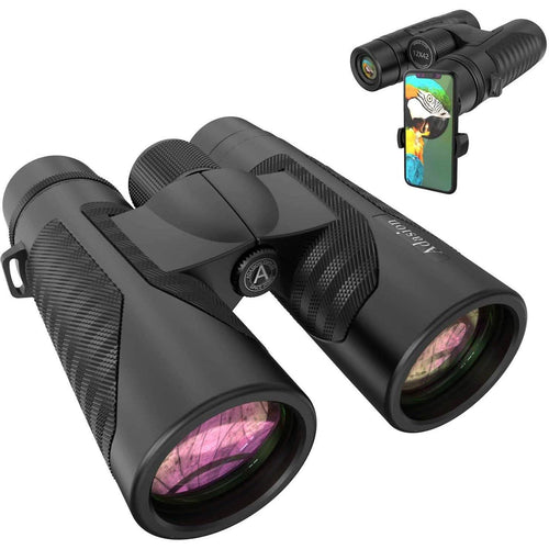 12x42 HD Binoculars for Adults with Universal Phone Adapter by DailySale