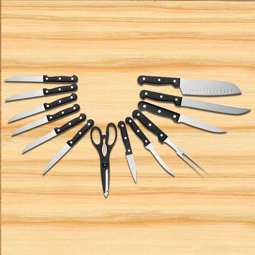 13-Piece: Knife Set Super Sharp Stainless Steel by DailySale