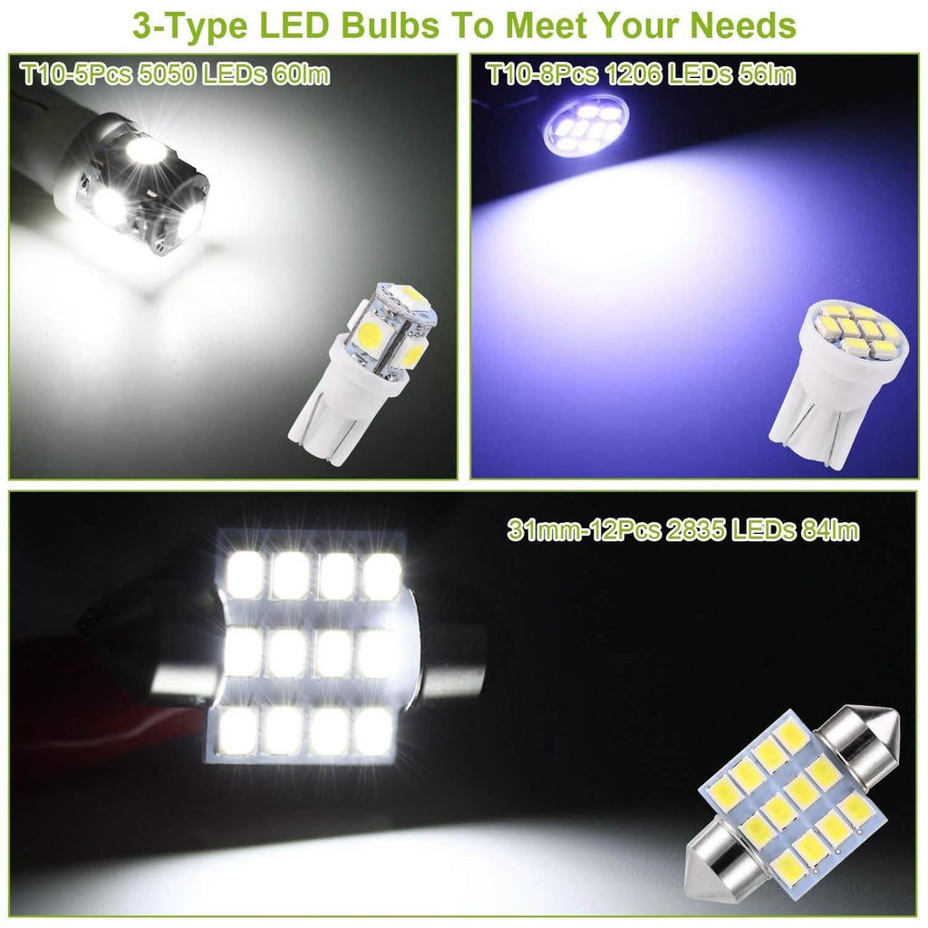 13-Pieces: T10 31mm Festoon LED Light by DailySale