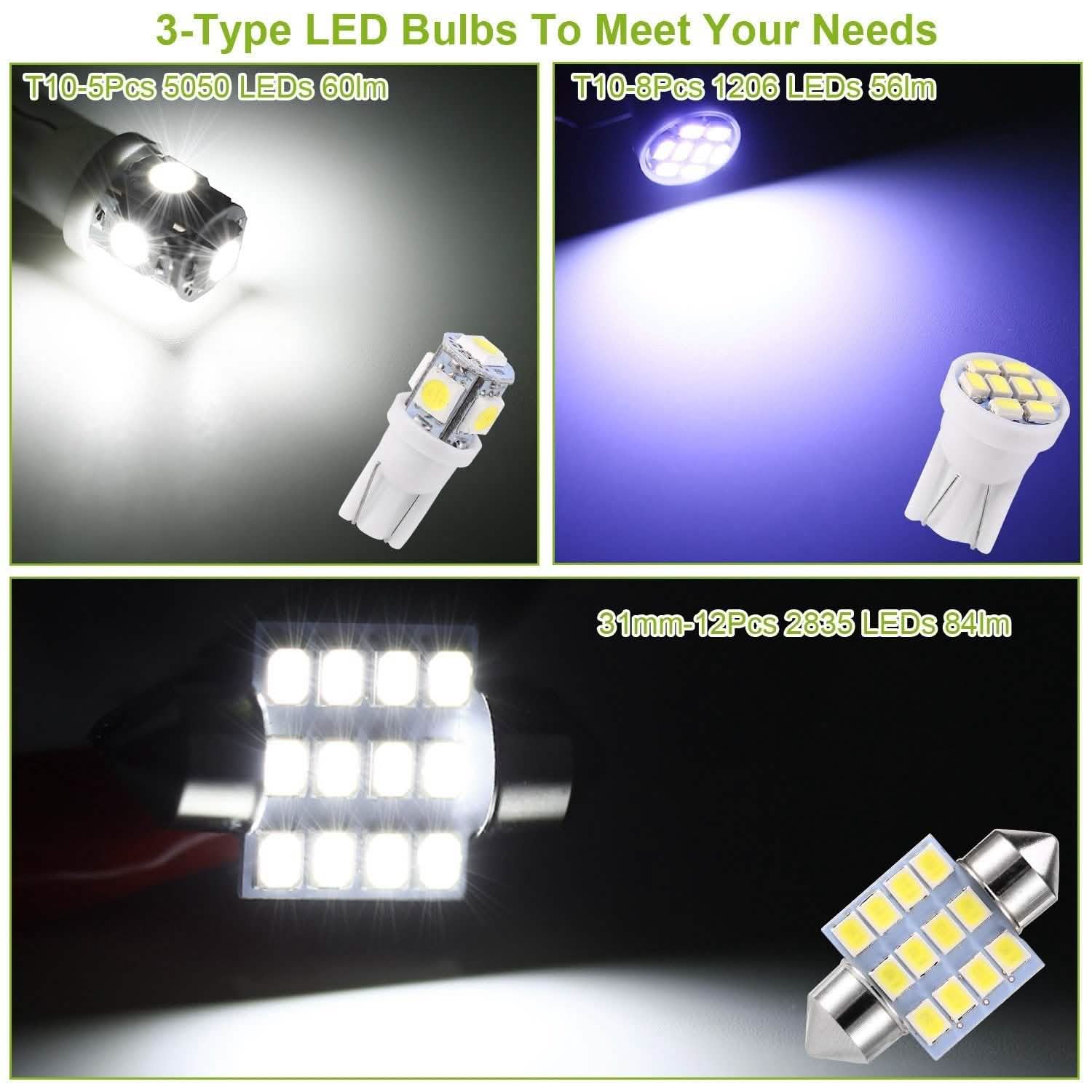 13-Pieces: T10 31mm Festoon LED Light by DailySale