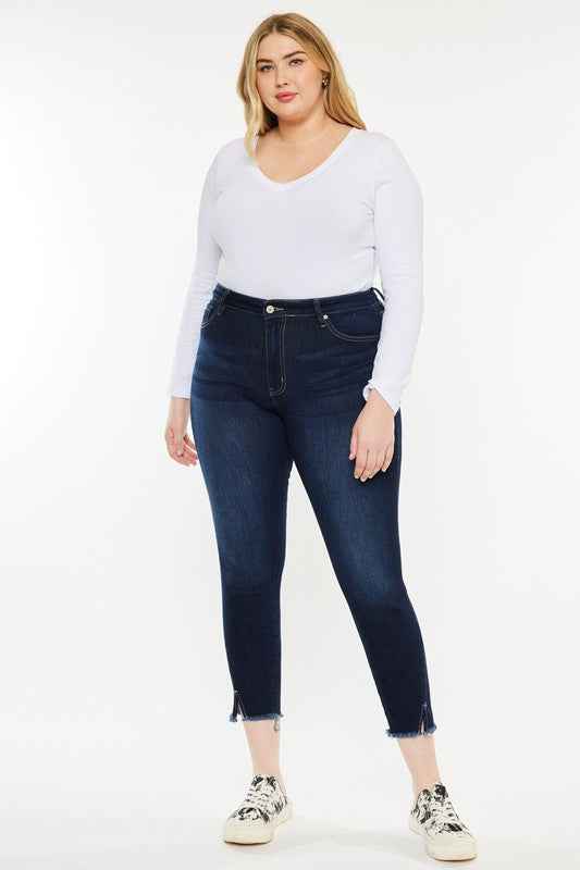 Plus High Rise Ankle Skinny Jeans