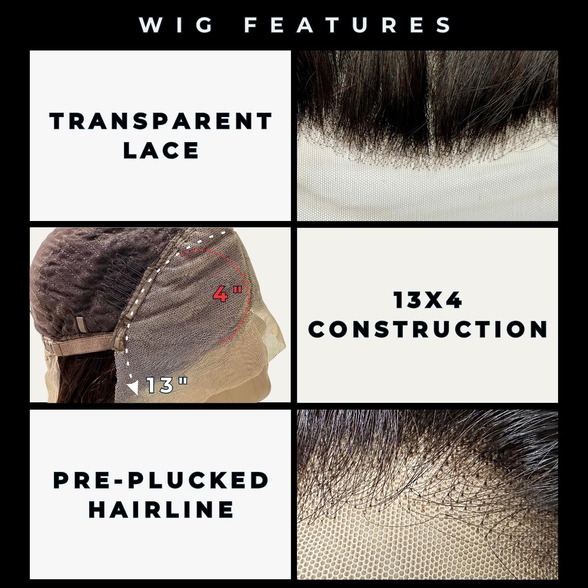 Buttercup 13x4 Transparent Lace Front 100% Human Hair Bob Wig by Private Label