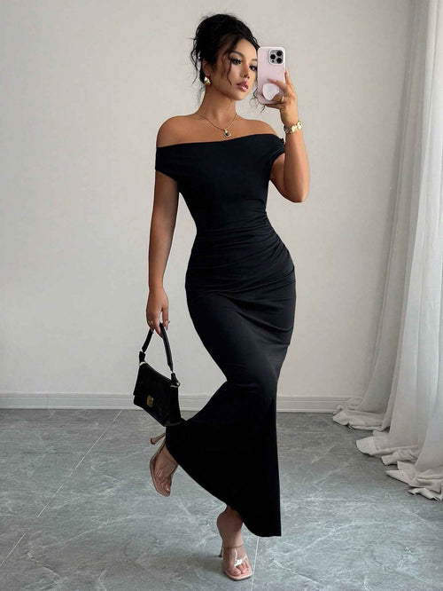 Autumn Winter off the Shoulder off Neck Dress Sexy Elegant Dress Evening Dress Women Clothing by Ragazza