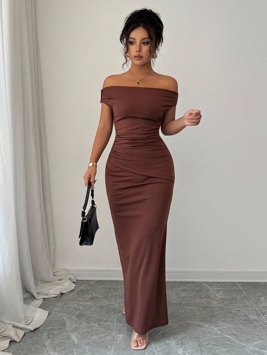 Autumn Winter off the Shoulder off Neck Dress Sexy Elegant Dress Evening Dress Women Clothing