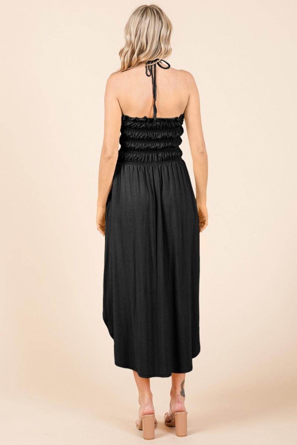 Culture Code Tie Back Shirring Dress with Pockets Style by Selvanelle