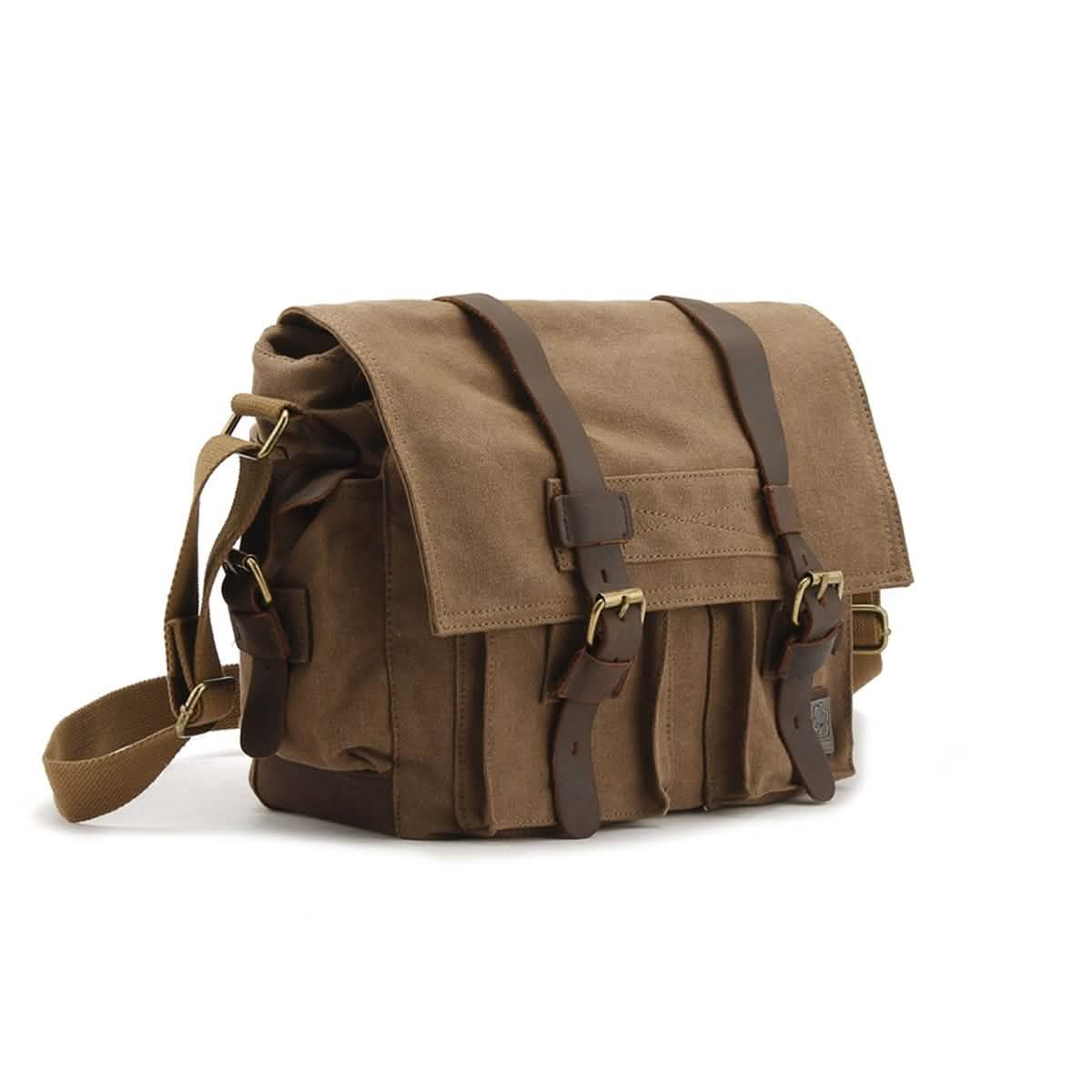 Military Vintage Canvas Crossbody Messenger Bag - Assorted Sizes by DailySale