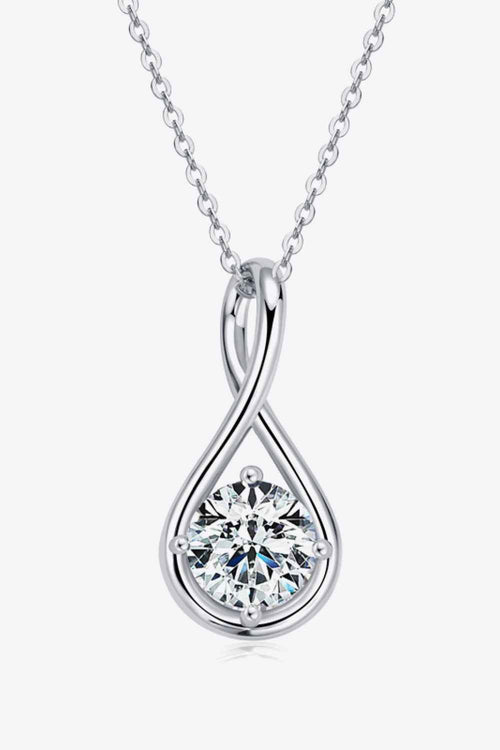 2 Carat Moissanite 925 Sterling Silver Necklace by Wild and Free Boutique
