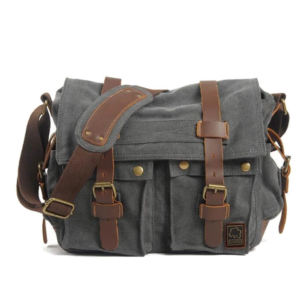 Military Vintage Canvas Crossbody Messenger Bag - Assorted Sizes by DailySale
