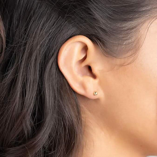 14k Gold Ball Stud Earrings, High Polish Finish Ball Studs by DailySale