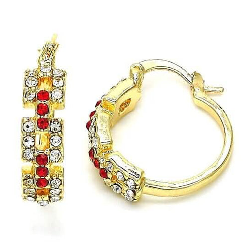 14k Gold Filled Garnet Unique Shape Earrings by DailySale