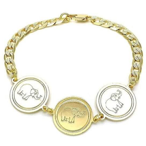 14k Gold Filled High Polish Finsh Cuban Curb Coin Bracelet by DailySale
