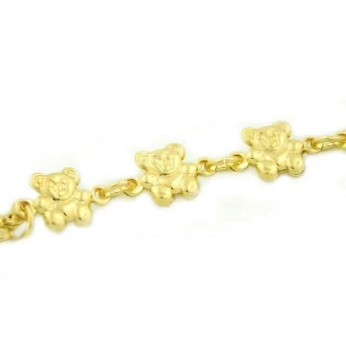 14k Gold Teddy Bracelet 7.5 " by DailySale