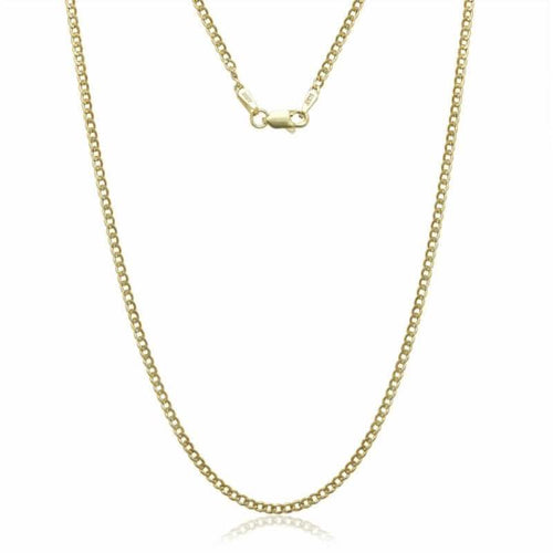 14K Solid Yellow Gold Cuban Link Chain Necklace by DailySale