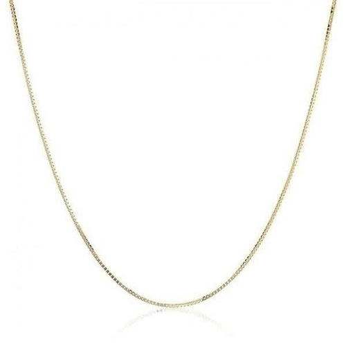 14K Yellow Gold High Polish Classic Box Link Chain Necklace - Assorted Sizes by DailySale