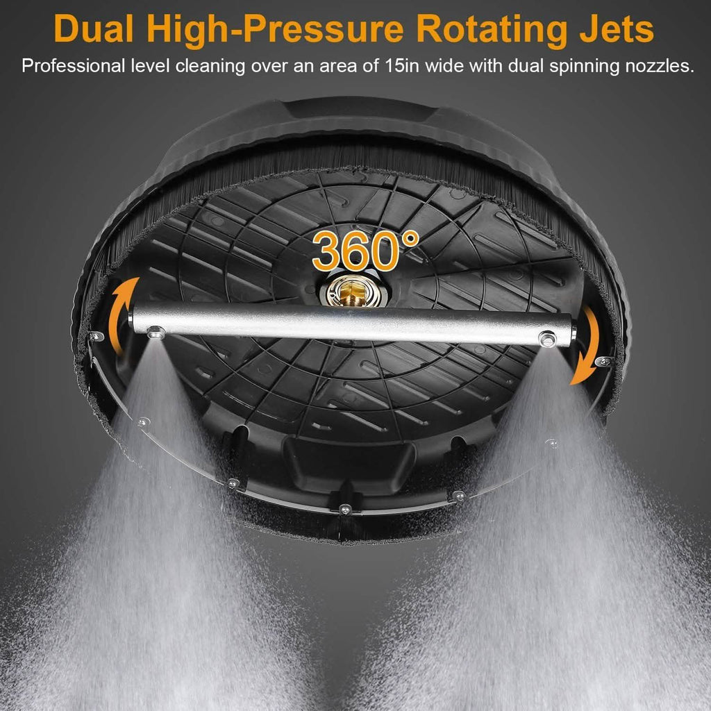 15" High Pressure Flat Surface Cleaner by DailySale