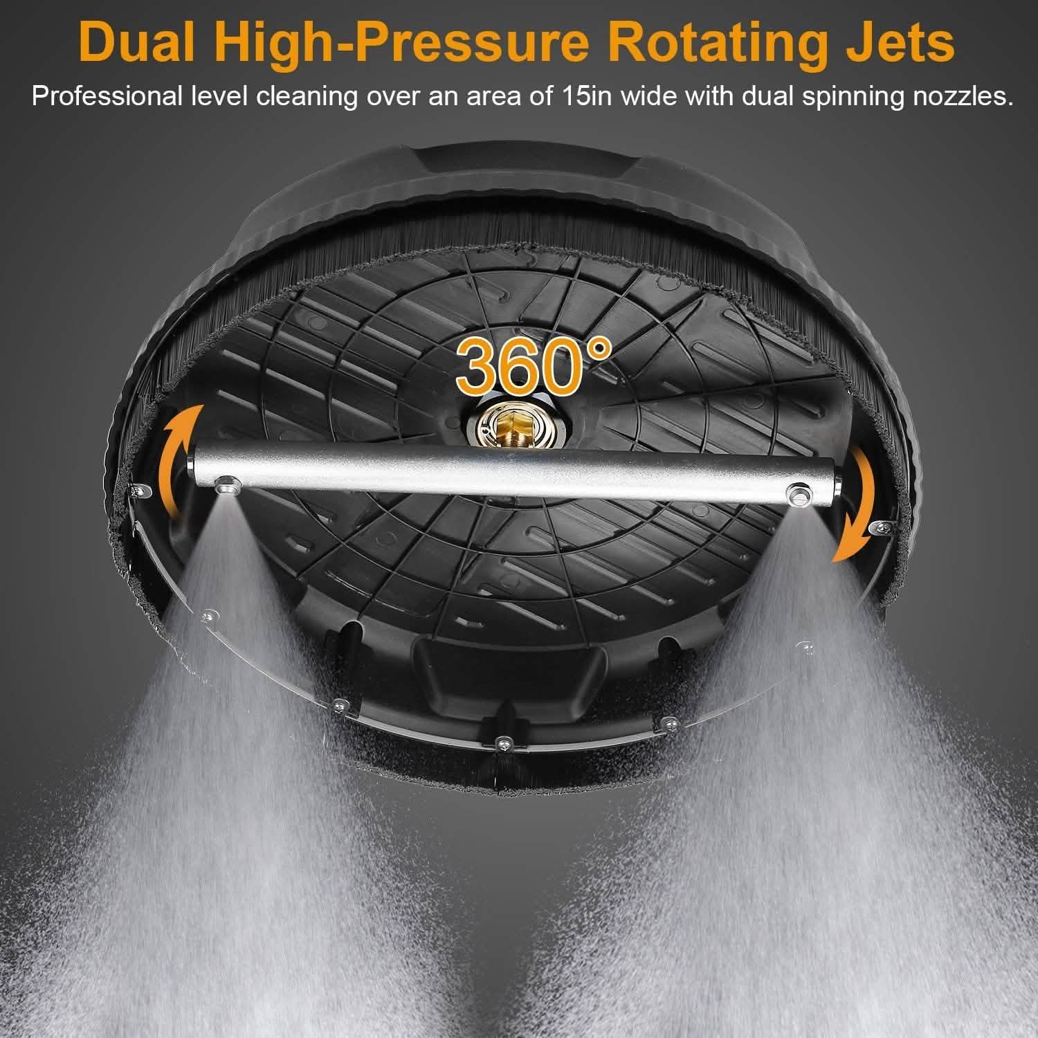 15" High Pressure Flat Surface Cleaner by DailySale