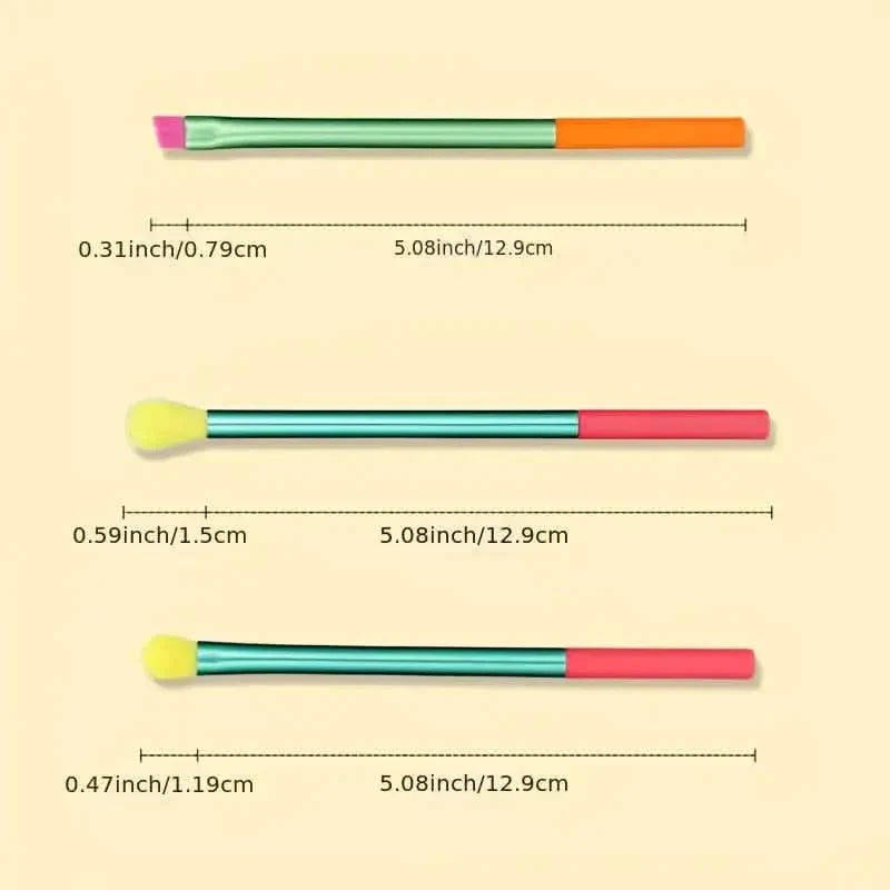 15-Pieces: Rainbow Color High Quality Makeup Brush Set by DailySale