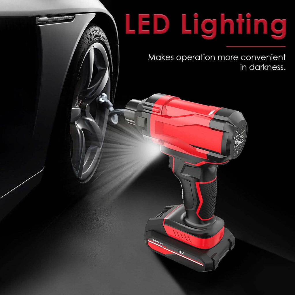 150 PSI 12V Portable Cordless Tire Pump 6000mAh Rechargeable with LED Light by DailySale