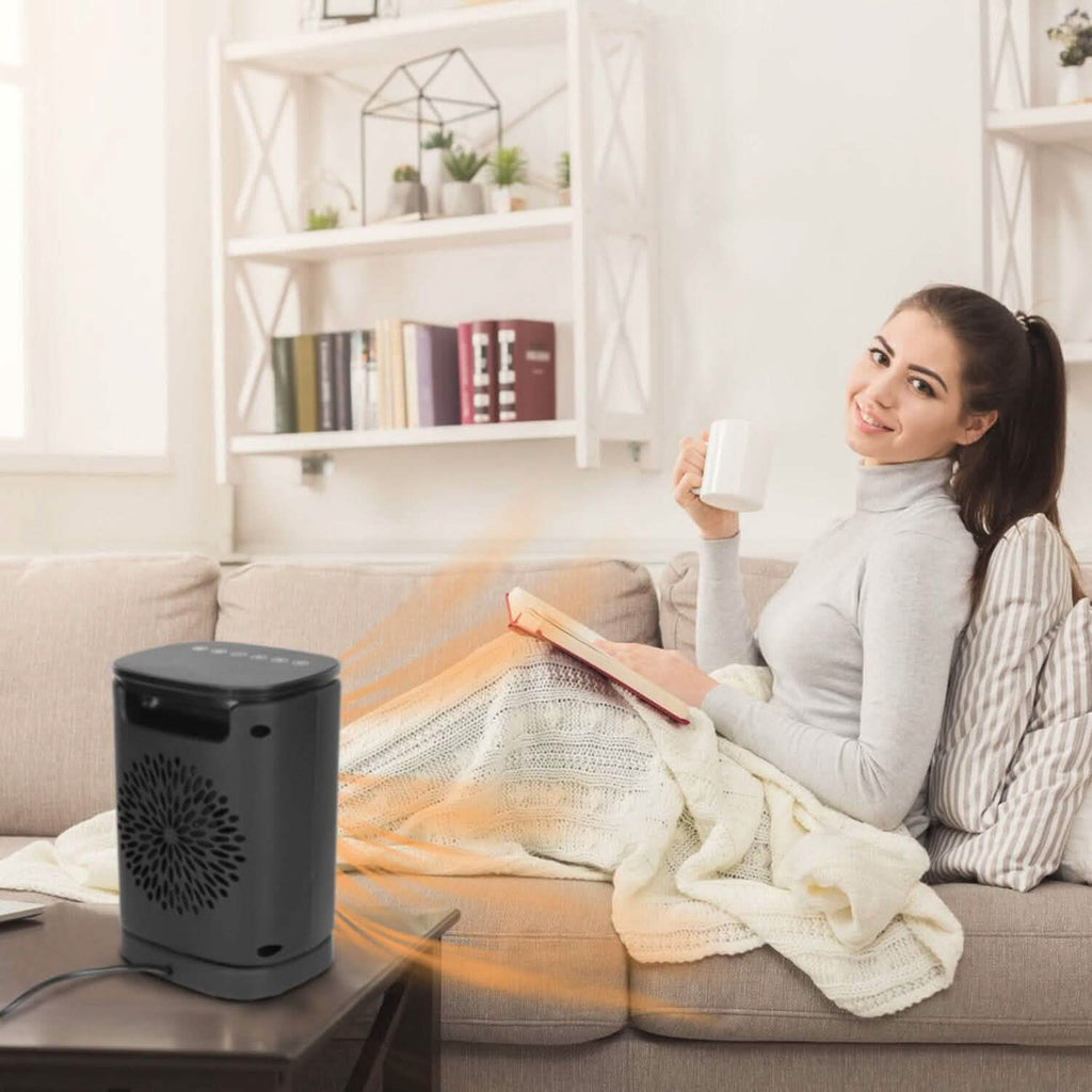 1500W Electric Space Heater Ceramic Heater Fan with 3 Modes Remote Control Digital Display by DailySale