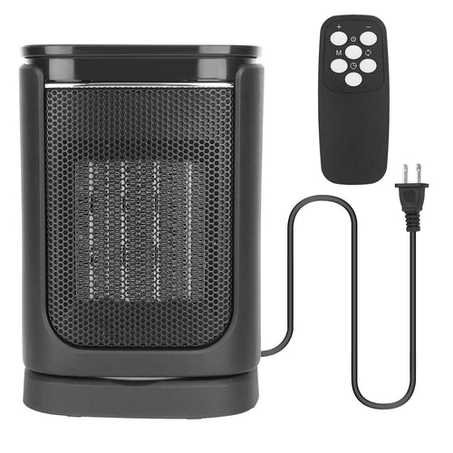 1500W Electric Space Heater Ceramic Heater Fan with 3 Modes Remote Control Digital Display by DailySale