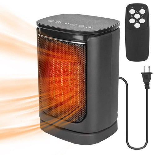 1500W Electric Space Heater Ceramic Heater Fan with 3 Modes Remote Control Digital Display by DailySale