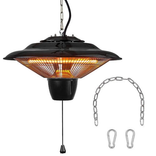 1500W Outdoor Hanging Patio Ultra-Quiet Electric Heating Lamp by DailySale
