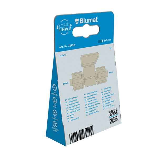 Blumat Shut-Off Valve – 8-8mm