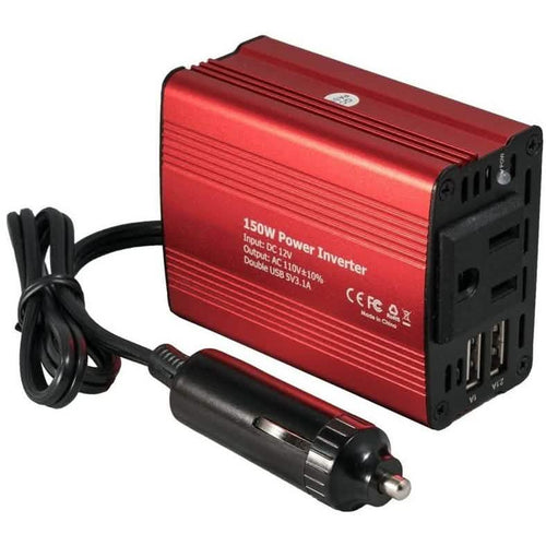 150W Car Power Inverter 12V DC to 110V AC Converter with 3.1A Dual USB Car Charger by DailySale