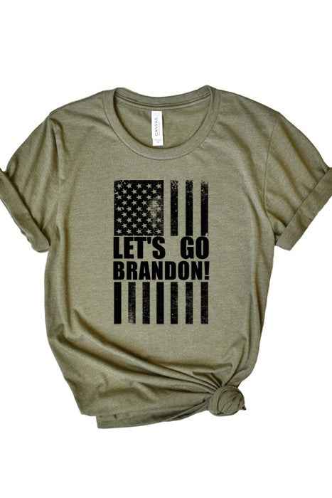 Lets Go Brandon Flag Tee