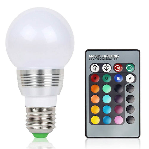 16 Colors Change LED Bulbs E27 3W RGD Dimmable Mood Lighting Lamp by DailySale