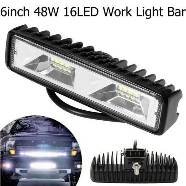 16 LEDs 48w DRL LED Work Light Driving Lamp by DailySale