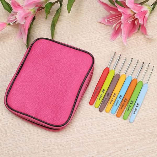 16-Piece: Colored Crochet Hooks Yarn by DailySale